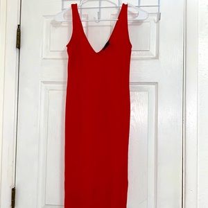 Forever 21 true red simple dress